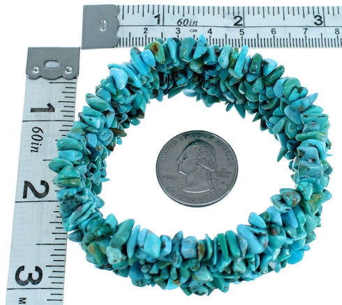 Turquoise Bead Southwestern Stretch Bracelet SX114322