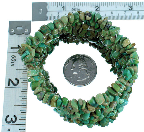 Southwestern Turquoise Bead Stretch Bracelet SX114323