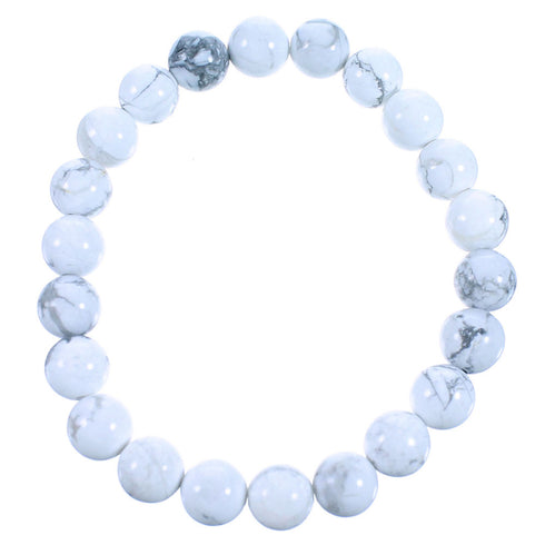 Howlite Southwest Stretch Bead Bracelet RX114314