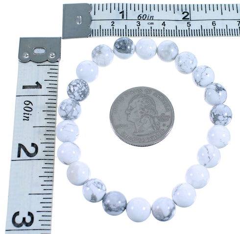 Howlite Southwest Stretch Bead Bracelet RX114314