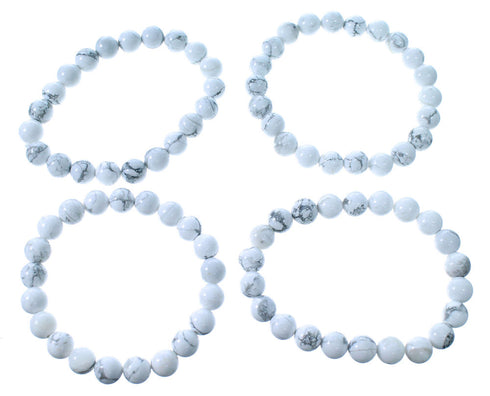 Howlite Southwest Stretch Bead Bracelet RX114314