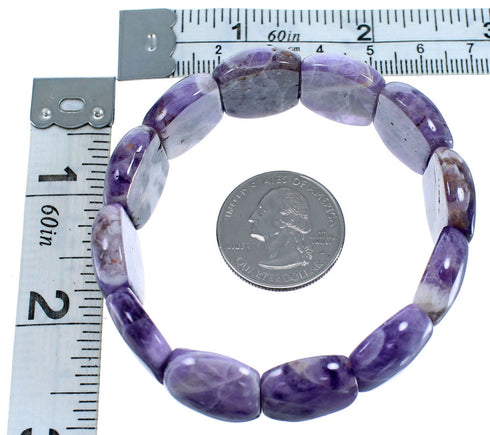 Amethyst Stretch Bead Bracelet RX114317