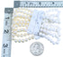 Howlite And Fresh Water Pearl 6-Strand Bead Stretch Bracelet SX114439