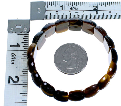 Southwest Bead Tiger Eye Stretch Bracelet SX114417