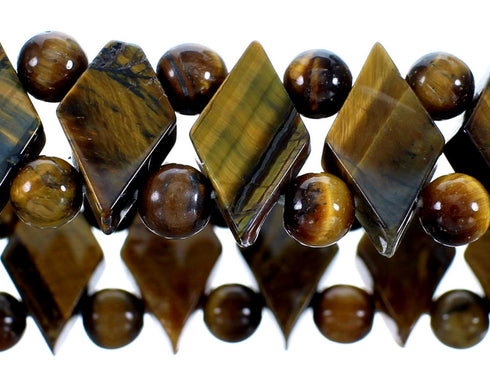 Southwestern Tiger Eye Stretch Bead Bracelet SX114424