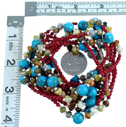 Multicolor 5-Strand Southwest Bead Necklace Jewelry RX114458