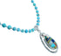 Multicolor Genuine Sterling Silver Bead Necklace RX114460