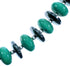 Hematite And Turquoise Sterling Silver Bead Necklace SX114483