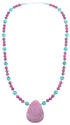 Southwestern Multicolor Sterling Silver Bead Necklace LX114539