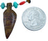 Multicolor Sterling Silver Southwestern Leaf Bead Necklace LX114541