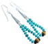 Multicolor Southwest Sterling Silver Bead Hook Dangle Earrings SX114583