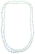 Sterling Silver Freshwater Pearl 2-Strand Extra Long Claspless Bead Necklace LX114554