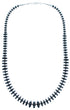 Authentic Sterling Silver Southwest Hematite Bead Necklace SX114601