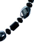 Sterling Silver Onyx And Hematite Bead Necklace SX114603