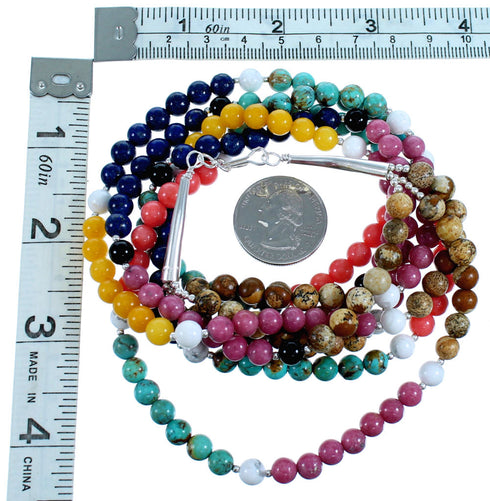 3-Strand Southwestern Multicolor Bead Necklace SX114615