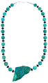 Sterling Silver Southwest Multicolor Bead Necklace SX114612