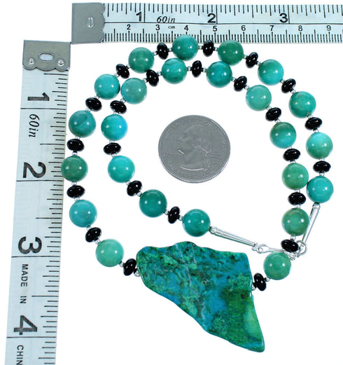 Sterling Silver Southwest Multicolor Bead Necklace SX114612