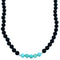 Multicolor And Sterling Silver Southwest Bead Necklace RX114623