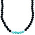Multicolor And Sterling Silver Southwest Bead Necklace RX114623