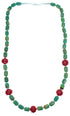 Sterling Silver Turquoise Coral Southwest Bead Necklace SX114657