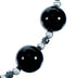 Southwest Sterling Silver Onyx And Hematite Bead Necklace SX114660