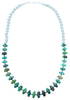 Turquoise And Sterling Silver Bead Necklace SX114647
