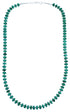 Malachite And Sterling Silver Southwest Bead Necklace RX114716
