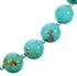 Authentic Sterling Silver Turquoise Multicolor Inlay Bead Necklace RX114740