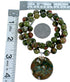 Southwest Unakite Sterling Silver Bead Necklace RX114741