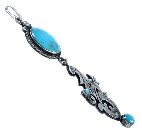 Southwest Turquoise Sterling Silver Pendant RX114755