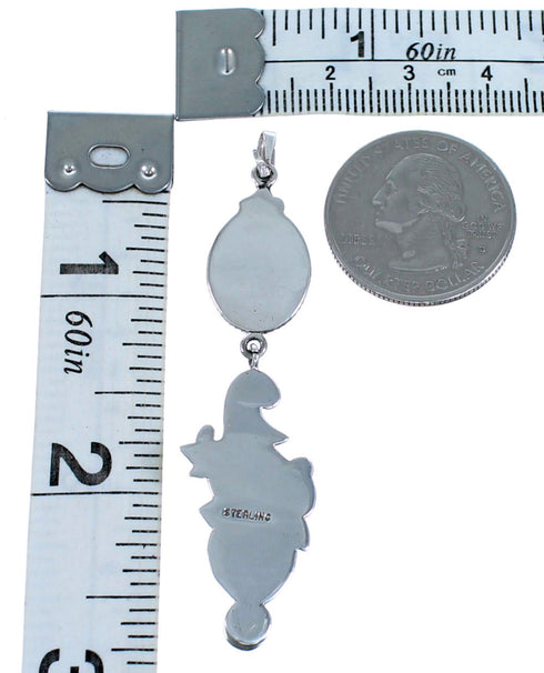 Southwest Turquoise Sterling Silver Pendant RX114755