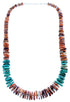 Sterling Silver Turquoise Oyster Shell Bead Necklace RX114778