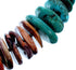 Sterling Silver Turquoise Oyster Shell Bead Necklace RX114778