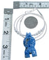 Denim Lapis Bear Sterling Silver Bead Necklace RX114824