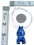 Sterling Silver Denim Lapis Bear Southwern Bead Necklace RX114826