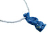 Southwest Sterling Silver Denim Lapis Bear Bead Necklace RX114825
