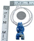 Southwest Sterling Silver Denim Lapis Bear Bead Necklace RX114825