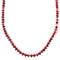 Genuine Sterling Silver Red Oyster Shell Bead Necklace RX114819