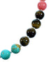 Sterling Silver Multicolor Southwest Bead Necklace RX114816