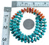 Turquoise Oyster Shell Sterling Silver Southwest Bead Necklace RX114808