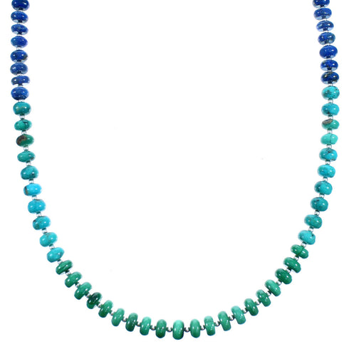 Authentic Sterling Silver Multicolor Bead Necklace RX114815