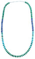 Authentic Sterling Silver Multicolor Bead Necklace RX114815