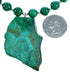 Chrysocolla And Malachite Sterling Silver Bead Necklace SX114856