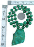 Chrysocolla And Malachite Sterling Silver Bead Necklace SX114856