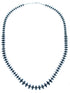 Genuine Sterling Silver Hematite Bead Necklace RX114920