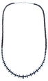 Sterling Silver Hematite And Garnet Bead Necklace SX114937