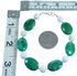 Chrysocolla And Howlite Southwest Sterling Silver Bead Bracelet SX114968