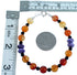 Southwest Genuine Sterling Silver Multicolor Bead Bracelet SX114979
