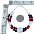 Multicolor Sterling Silver 2-Strand Bead Bracelet SX114989
