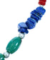 Southwest Sterling Silver And Multicolor Bead Necklace SX114999